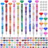 AIPRIDY DIY Crystal Beaded Fairy Wand Garden Stakes Kit, Colorful Decorative Wands with Assembly Guide, 12 or 10 Inch Threaded Rods,Outdoor Garden Decoration Set (238, Rainbow+Diamond Top)