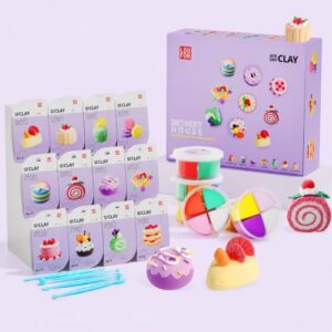 Air Dry Clay Kit -12 Desserts Modeling Clay for Kids Arts and Crafts