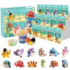 Air Dry Clay Kit, 12 Sea Creature Modeling Clay for Kids, Model Magic Clay with Sculpting Tools and Tutorials, Safe & Non-Toxic, DIY Arts & Crafts School Projects, Home Party Favors for Boys & Girls