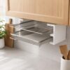 Air Fryer Rack Holder, Oven Accessory Organizer，Ash