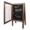 AIWFL 36x20 Inch Double Sided Display Felt Letter Board with Letters Number