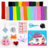 AIZANYU 1200 Pcs Pipe Cleaners Bulk 20 Colors Creative Chenille Stems Pipe Cleaners Kit for Animal Crafts DIY Pipe Cleaner for Home Arts and Crafts Decorations Supplies (1200)