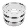 AKLOSIPY 6.7 Inch Stackable Sprouting Tray, Stainless Steel Material (3