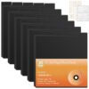AKONEGE 30 Pack Vinyl Record Dividers A-Z Staggered Record Dividers,Black