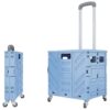 Akozon Folding Shopping Cart Silent Brake Wheel Shopping Cart for Books