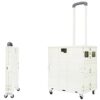 Akozon Folding Shopping Cart Silent Brake Wheel Shopping Cart for Books (3)