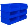 Akro-Mils 30235 AkroBins Plastic Storage Bins, 11"x11"x5", Blue, 6-Pack