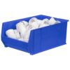 Akro-Mils 30290 Super-Size AkroBins Plastic Storage Bins, Space-Saving Stackable Bins for Garage, Classroom, Warehouse Organization, 30" L x 18" W x 12" H, Blue, 1-Pack