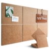 AkuDecor 36" x 24" Large Felt Bulletin Board 1/2" Thick, Burnt Orange