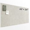 AkuDecor Large Felt Bulletin Board 48" x 24", Oatmeal