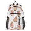 ALAZA Capybara Pink Hearts Backpack Travel Laptop Backpack Purse for Women Men Teens Girls School Bag College Bookbag Water Resistant Casual Daypack