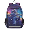 ALAZA Cartoon Astronaught School Backpacks for Girls Boys Kids Middle High Schoolbag Lightweight Bookbag Large Capacity Multiple Pockets Laptop Backpack for Women Men