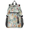 ALAZA Chicken Floral Backpack Travel Laptop Backpack Purse for Women Men Teens Girls School Bag College Bookbag Water Resistant Casual Daypack