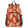 ALAZA Christmas Gingerbread Man Backpack Travel Laptop Backpack Purse for Women Men Teens Girls School Bag College Bookbag Water Resistant Casual Daypack