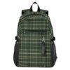 ALAZA Dark Green Gold Plaid Pattern Backpack Travel Laptop Backpack Purse for Women Men Teens Girls School Bag College Bookbag Water Resistant Casual Daypack