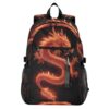 ALAZA Fire Dragon Backpack Travel Laptop Backpack Purse for Women Men Teens Girls School Bag College Bookbag Water Resistant Casual Daypack