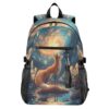 ALAZA Fox with Starlist Sky Backpack Travel Laptop Backpack Purse for Women Men Teens Girls School Bag College Bookbag Water Resistant Casual Daypack