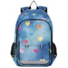 ALAZA Watercolor Heart Pattern School Backpacks for Girls Boys Kids Middle High Schoolbag Lightweight Bookbag Large Capacity Multiple Pockets Laptop Backpack for Women Men
