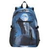 ALAZA Wolves Black White Moon Backpack Travel Laptop Backpack Purse for Women Men Teens Girls School Bag College Bookbag Water Resistant Casual Daypack