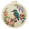 Alcedo Atthis-A Long Stitch DIY Stamped Embroidery Starter Kit with