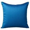 Alchemic Living Set of 1 Teal Blue Dupioni Art Silk Pillow Covers 12x12 Inch (30 x 30 cm), Decorative Solid Slub Textured Throw Cushion Covers with Hidden Zipper for Sofa, Couch & Living Room