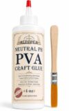 ALECPEA PVA Glue 4 oz for Crafts and Paper Projects