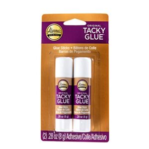 Aleene's Tacky Glue Sticks, White, 2pk