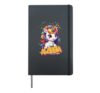 ALESSIA - Adorable girl name with beautiful Unicorn Hardcover Journal, Black
