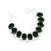 ALEXGEMS Beautiful Green Tourmaline Gemstone Handmade 925 Sterling Silver Bracelet, Bracelet For Gift
