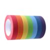ALFYRCFT Colored Masking Tape, 7x13m Each, 7 Vibrant Colors