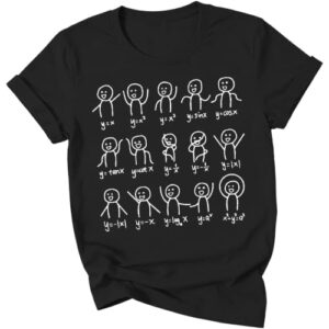 Algebra Math Equation Figure Tee STEM Teacher Shirt Math Lover Short Sleeve