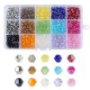 Alianm Bead Spacers Spacer Beads Kit Gold Beads for Jew 2 Boxes 3 4 6mm Bicone Crystal Beads for Jewelry Making DIY Bracelet Kit