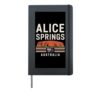 Alice Springs Australia City Travel Adventure Iconic Hardcover Journal, Black