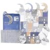 Alideco 63pcs Moon Star scrapbooking paper for Junk Journal Collage