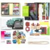Alideco Vintage Gift Set, Floral Scrapbook Kit with Washi Tape Stickers