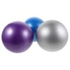 Alipis 3pcs Small Pilates Stability Ball 9.8 Inch PVC Core Exercise Ball for Balance Training and Portable Workout, Yoga Equipment for Women at Home Gym or Outdoors