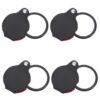 Alipis 4pcs Sturdy Mini Magnifier 10x Foldable Handheld Dual Lens Magnifier with Artificial Leather Cover for Young Explorers Hobby Use