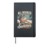 All Booked For Summer Hardcover Journal, Black