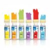 alldoro 60191 Street Chalk Roller Set of 6 in Yellow, Green, Blue, Orange, Purple & Red, Street Painting Chalk for Mixing, for Outdoor Creativity, from 3 Years
