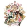 allydrew Decorative Scrapbooking Washi Stickers, DIY Crafts for Stationery, Diary, Card Making (60 pcs), Romantic Vintage
