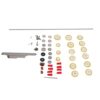 Alomejor Flute Repair Kit, DIY Maintenance Tools Set with Metal Pads for Flute Care