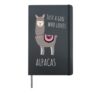 Alpaca Funny Just Alpaca Girl Hardcover Journal, Black