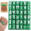 Alphabet Stamps for Clay Pottery, Mini Lowercase Alphabet and Punctuation