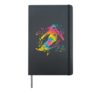 Alpine Skier Winter Sports Nordic Skiing Hardcover Journal, Black