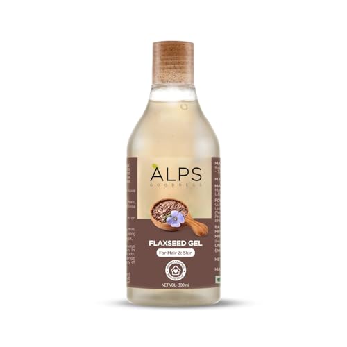 Alps Goodness Flaxseed Gel- 300ml For Hair & Skin Promotes Hair Growth Controls Frizz & Adds Shine Hydrates Skin Reduces Pigmentation & Dark Spots Glowing Skin Multi-Purpose Beauty Gel