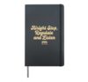 Alright Stop Regulate And Listen School Counselor Therapist Hardcover Journal, Black