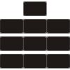Aluminum Name Plate and DIY Engraving 10pcs Black Blank for Office