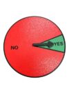 Always Yes Decision Spinner, 3D Printed Weighted Off-Center Novelty Desk Decision Maker, Funny Spin Wheel Desktop Novelty Gadget, Physics Demonstration Conversation Starter for Stress Relief(1PC)