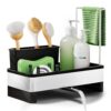 Alyvisun Large Capacity Kitchen Tidy Sink Caddy with Drip Tray