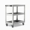Amagogo Stainle Utility Cart Rolling Tool Cart Tool Trolley with Open Storage Shelves and Secure for Long Term Use Suitable for workshops garages auto, Style to 3